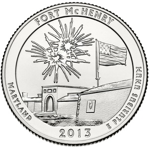 2013 Quarter - S - Fort McHenry - Proof reverse